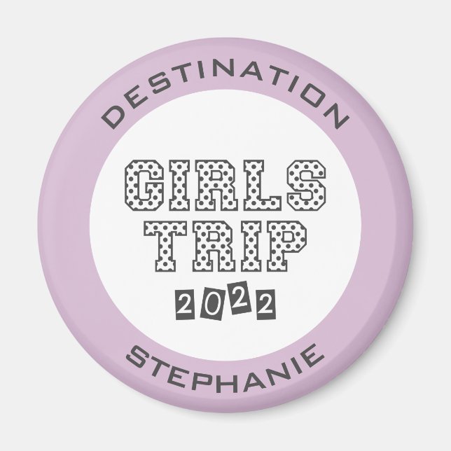Aimant Voyage de filles 2022 Week-end de vacances pour fi (Devant)