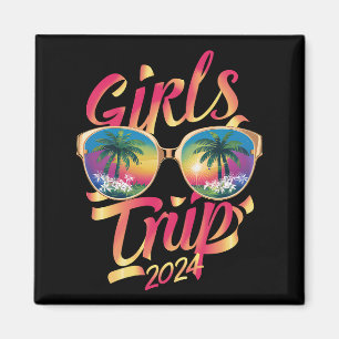 Aimant Voyage de filles 2024 Week-end Vacances d'été à la