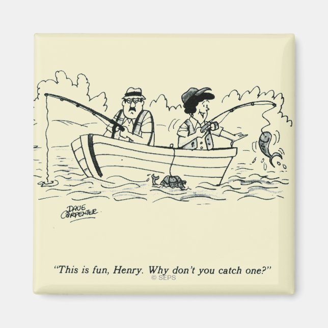 Aimant Voyage de pêche (Devant)