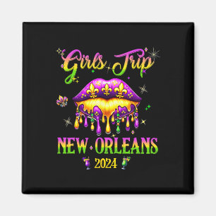 Aimant Voyage des filles Nouvelle-Orléans 2024 Mardi Gras