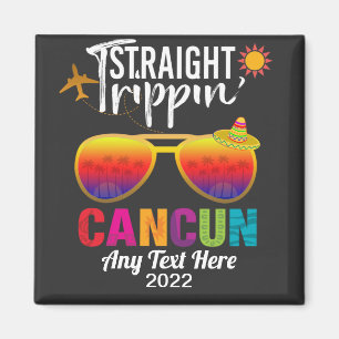 Aimant Voyage droit Cancun Mexique Vacances voyage T-S
