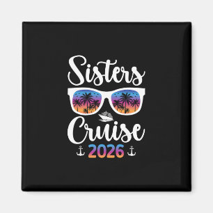 Aimant Voyage en croisière des sœurs 2026 Vacances Voyage