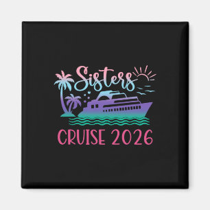 Aimant Voyage en croisière pour sœurs 2026 Voyage de vaca
