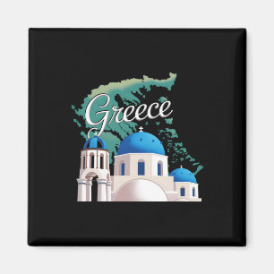 Aimant Voyage Europe Grèce Athènes Santorin Crète Grec