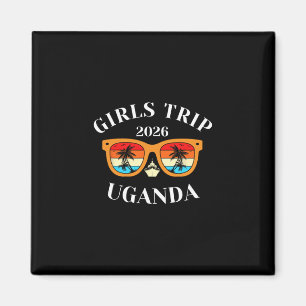 Aimant Voyage Filles 2026 Ouganda Vacances de Printemps 2