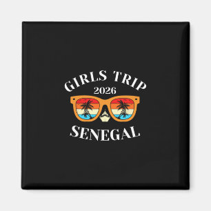Aimant Voyage Filles 2026 Sénégal Vacances de printemps 2