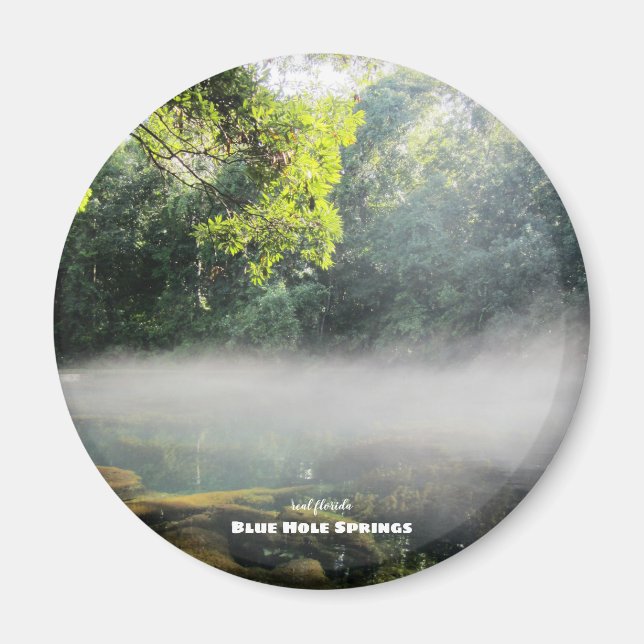 Aimant Voyage | Floride - Blue Hole Springs Foggy Morning (Devant)