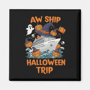 Aimant Voyage Halloween Joyeux Halloween Citrouille Squel