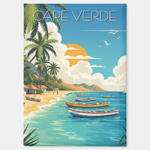 Aimant Voyage vintage au Cap Vert