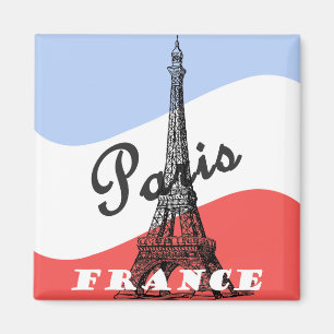 Aimant voyage vintage Paris France