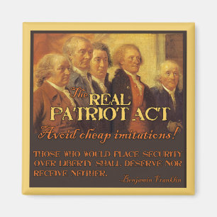 Aimant Vrai Patriot Act, les pères fondateurs