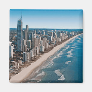 Aimant Vue aérienne de Gold Coast Australie