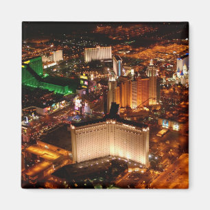 Aimant Vue aérienne de Las Vegas depuis un blimp