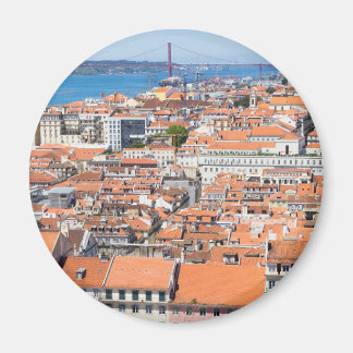 Aimant Vue aérienne de Lisbonne, Portugal