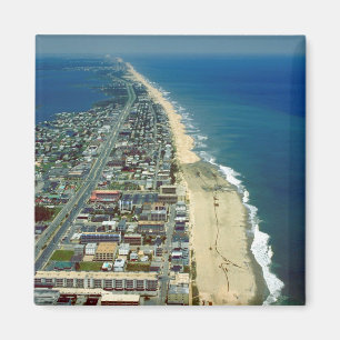 Aimant Vue aérienne d'Ocean City Maryland