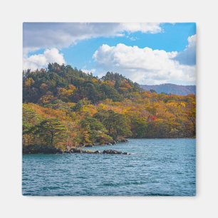 Aimant Vue Automne Autour Du Lac Towada Japon