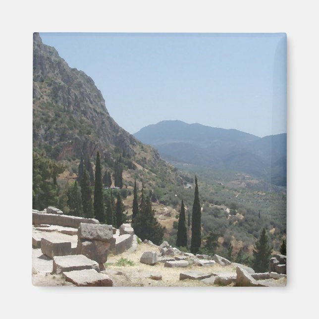 Aimant Vue de Delphes, Grèce (Devant)