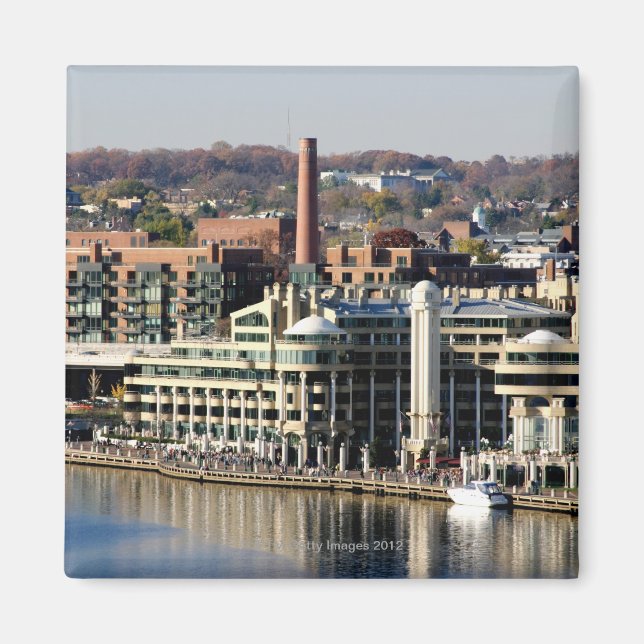 Aimant Vue de Georgetown et Waterfront-Washington DC (Devant)