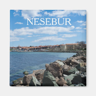 Aimant Vue de la ville de Nesebur, Bulgarie