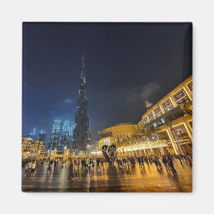 Aimant Vue de l'architecture futuriste Burj Khalifa 