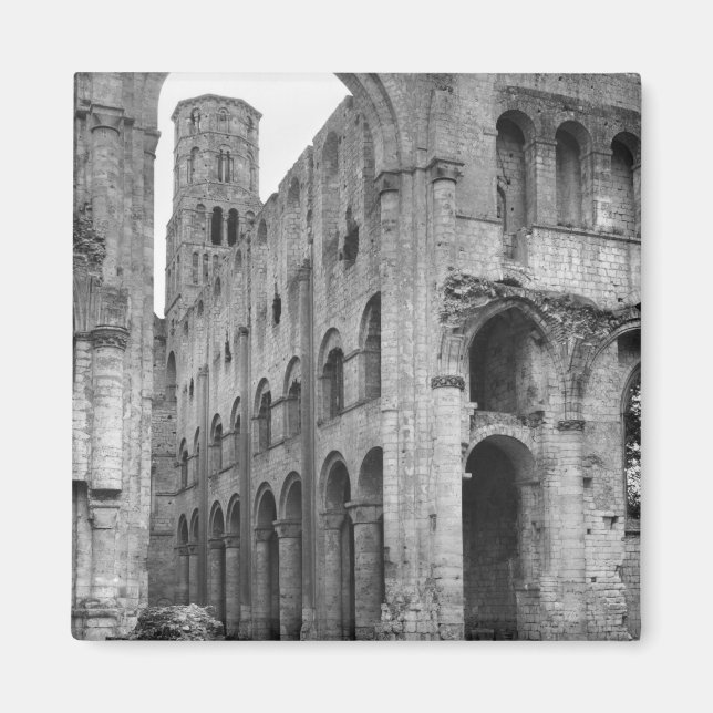 Aimant Vue de l'intérieur de l'église, c.1040-67 (Devant)