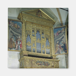 Aimant Vue de l'organe d'église, c.1590