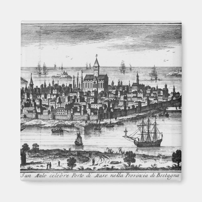 Aimant Vue de Saint-Malo (Devant)