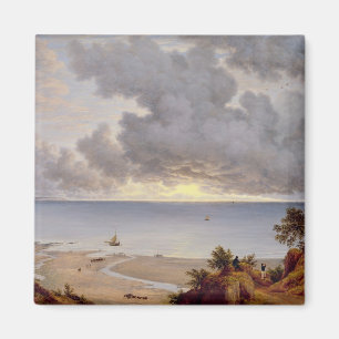 Aimant Vue de Shanklin, île de Wight, vers 1827 (huile su