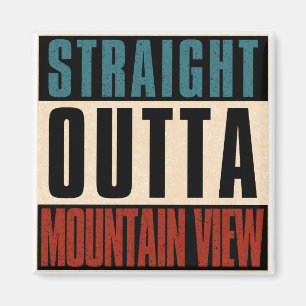 Aimant Vue directe de la montagne de la Californie CA