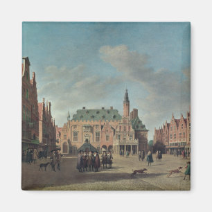 Aimant Vue du Grote Markt à Haarlem