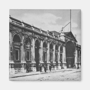 Aimant Vue du marché de la viande de Smithfield, c.1905