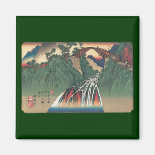 Aimant Vue du pont sur la rivière Ina, Nojiri par Hiroshi