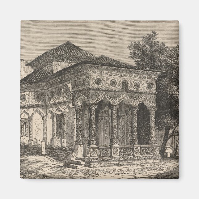 Aimant Vue d'une église à Bucarest (Devant)