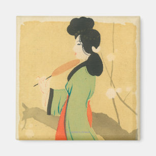 Aimant Vue d'une femme japonaise dans ParisParis, France