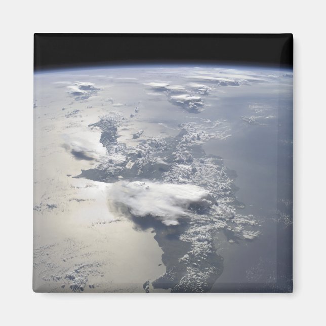 Aimant Vue panoramique sur l'île d'Hispaniola (Devant)