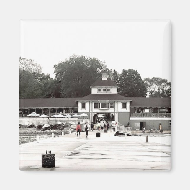 Aimant Vue quai Lakeside Chautauqua, Ohio (Devant)