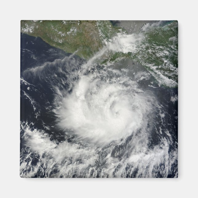 Aimant Vue satellite de la tempête tropicale Darby (Devant)