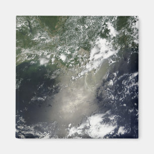 Aimant Vue satellite des filets et des rubans d'huile