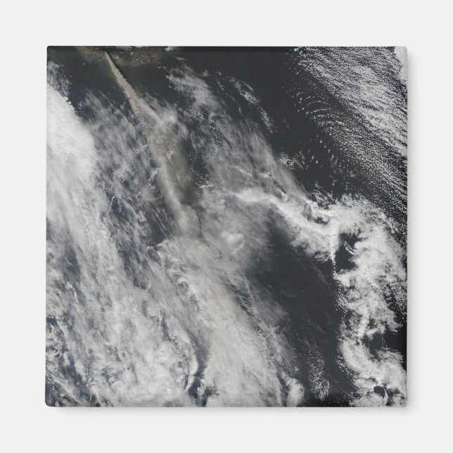 Aimant Vue satellite d'un panache de cendre 2 (Devant)