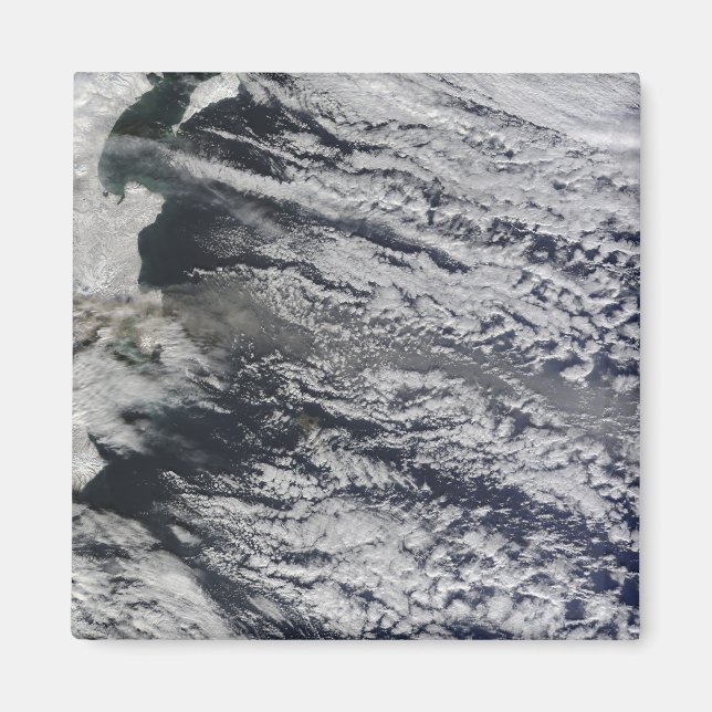 Aimant Vue satellite d'un panache de cendres 3 (Devant)