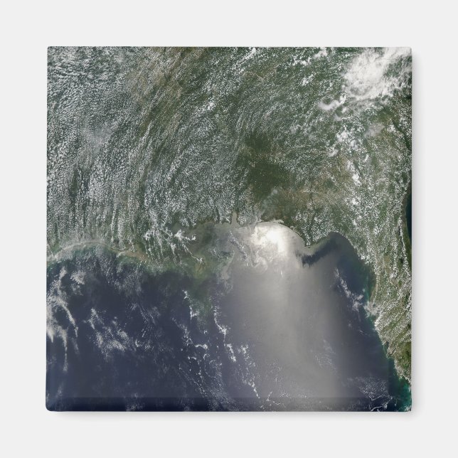 Aimant Vue satellite d'une marée noire (Devant)