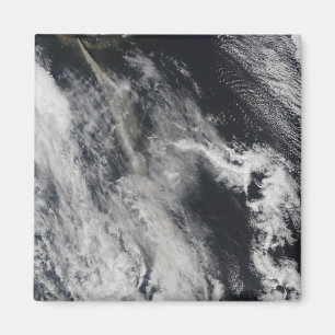 Aimant Vue satellite d'une plume 2 de cendre