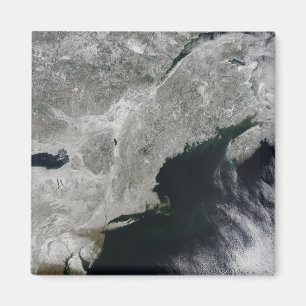 Aimant Vue satellite sur la neige