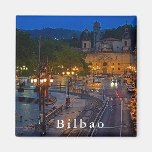 Aimant Vue sur la soirée Bilbao.