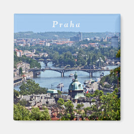 Aimant Vue sur la ville depuis le Château de Prague.