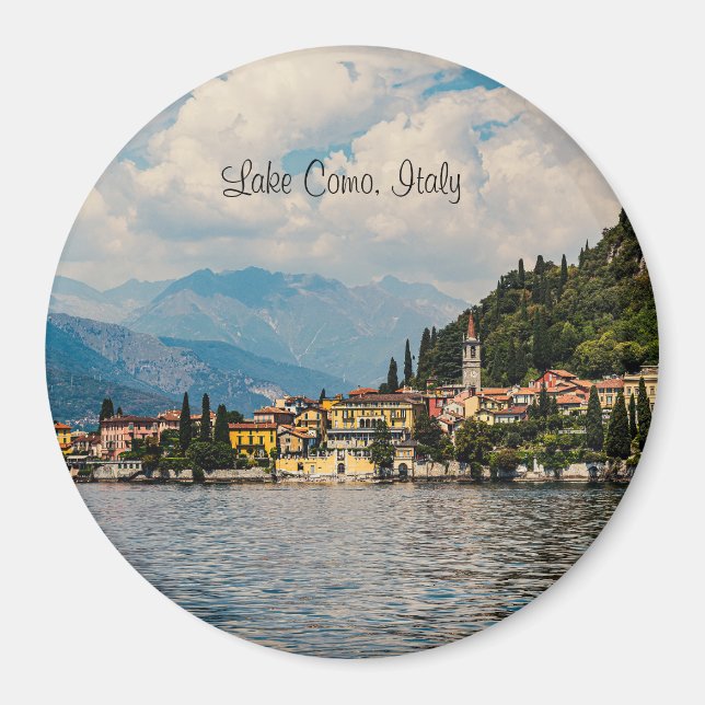 Aimant Vue sur le lac de Côme, Italie (Devant)