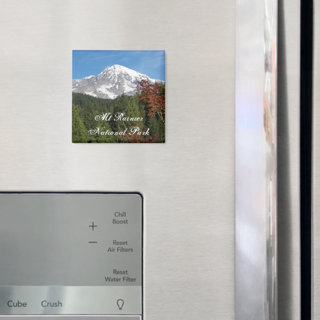 Aimant Vue sur le parc national du Mont Rainier (In situ (réfrigérateur))