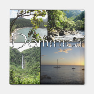 Aimant Vues d'aimant de la Dominique