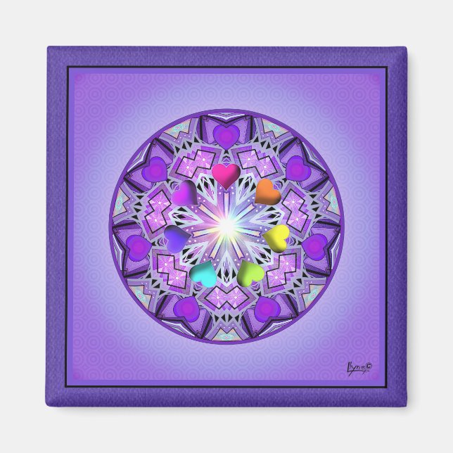 Aimant W2 pourpre (Devant)