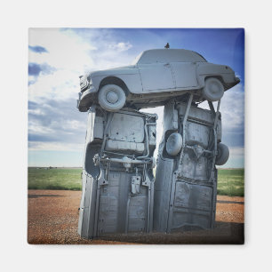 Aimant wagons empilés de carhenge